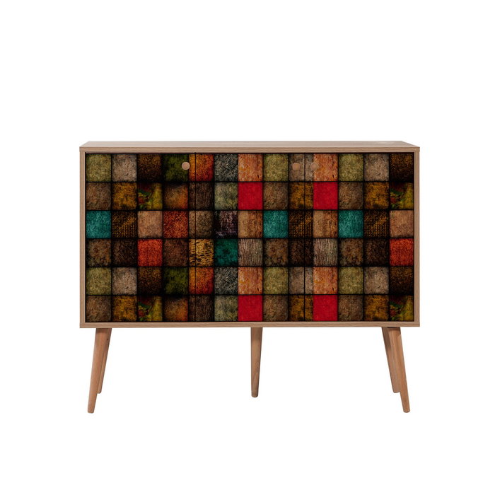 Hanah Home Mega-723 Consola 120cm Roble Sonoma Tablero de Partículas Melamina